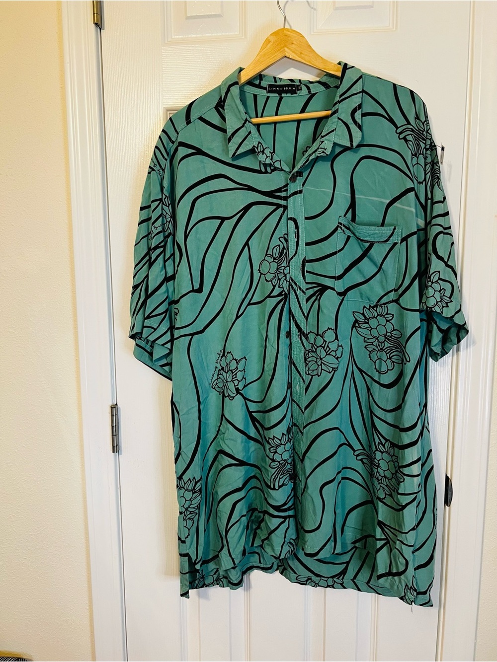 Living Hula Teal Floral-Print Midi Dress - Flawed